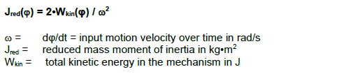 Reduced moment of inertia for a non-uniformly transmitting mechanism